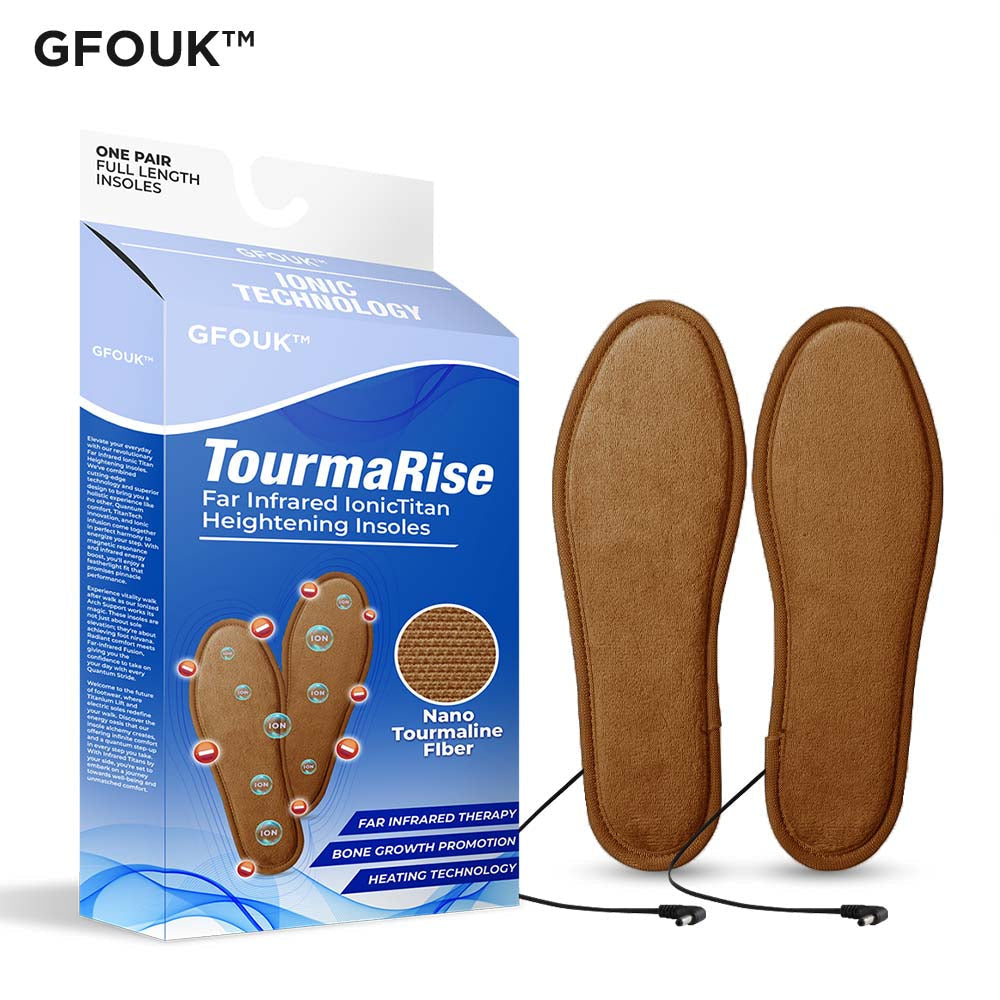 GFOUK™ TourmaRise Far Infrared IonicTitan Heightening Insoles