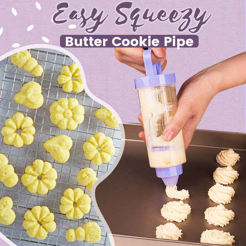Easy Squeezy Butter Cookie Pipe